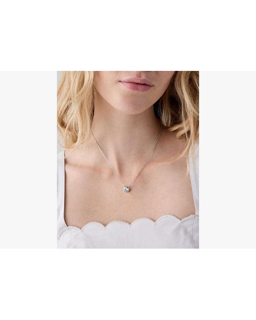 Kate Spade White Round Stone Pendant