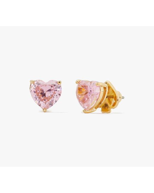 Kate Spade Pink My Love Heart Studs