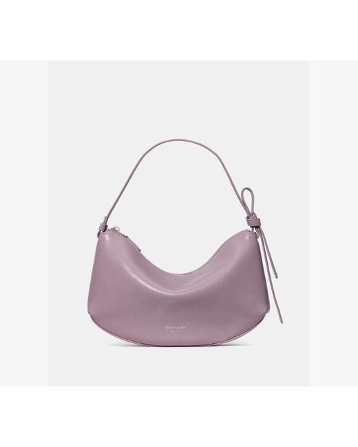 Kate Spade Purple Loop Glazed Leather Shoulder Bag