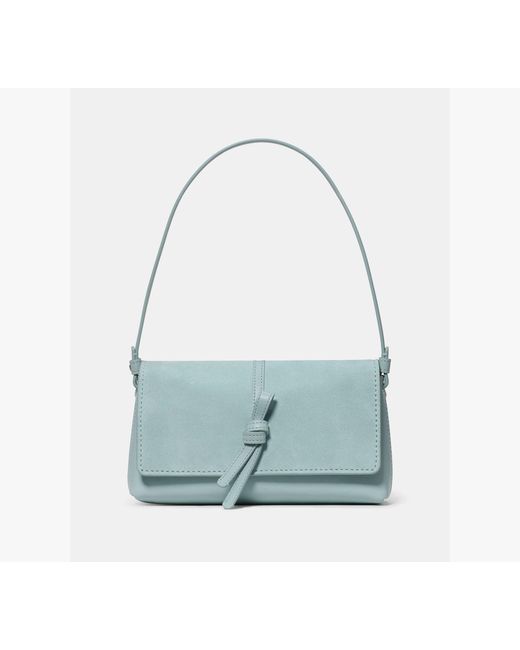 Kate Spade Blue Loop Suede Small Shoulder Bag