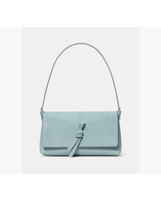 Kate Spade Blue Loop Suede Small Shoulder Bag