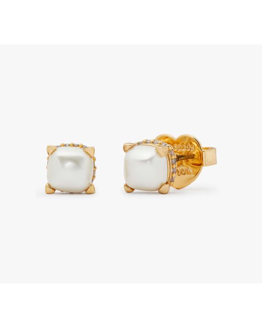 Kate Spade Metallic Little Luxuries 6mm Square Studs