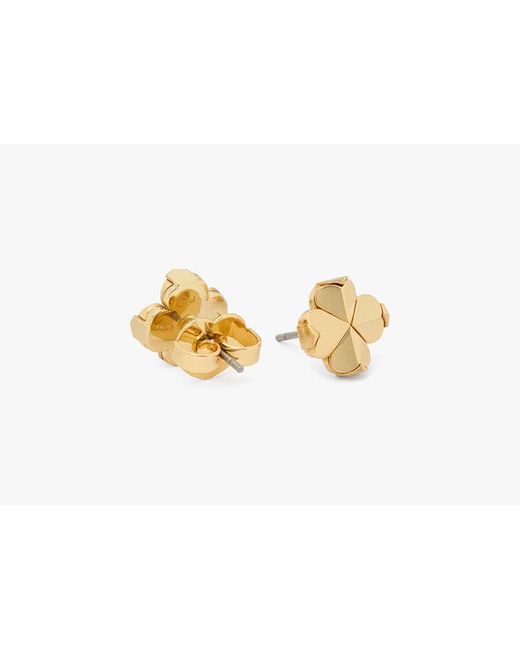 Kate Spade Metallic Spade Flower Studs