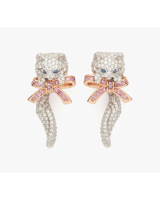Kate Spade White Pawlina Statement Studs