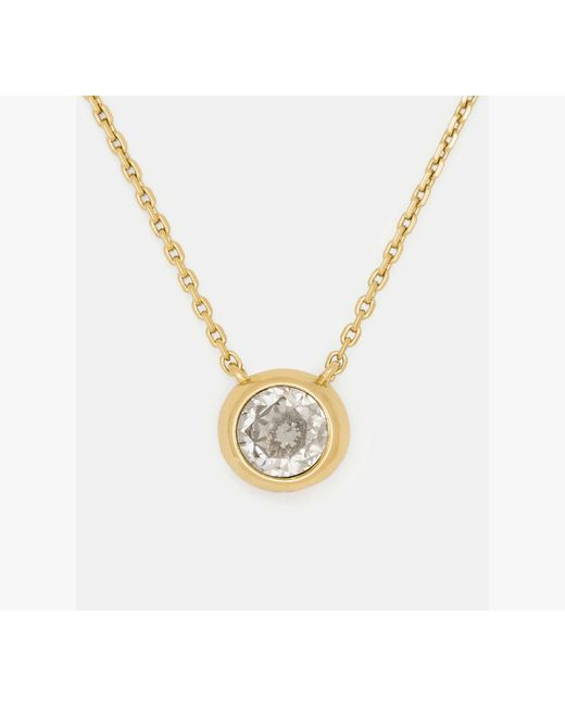 Kate Spade Metallic Round Stone Pendant