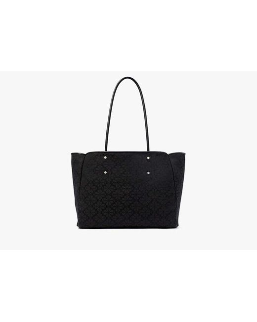 Kate Spade Black Spade Flower Jacquard Large Everything Tote