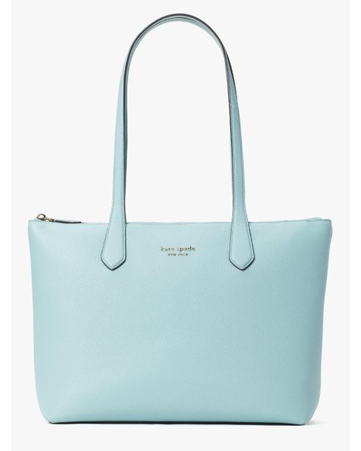 Kate Spade Leather Bradley Large Tote in Blue | Lyst