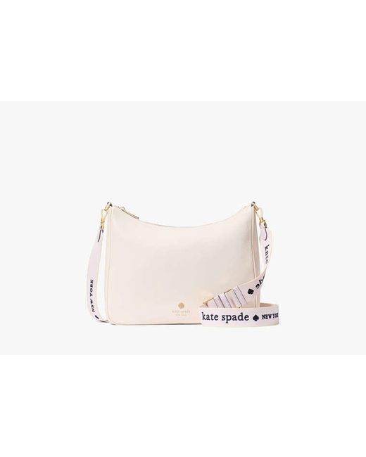 Kate Spade White Kate Spade Logo Webbing Bag Strap