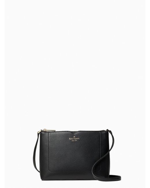 Kate Spade Leather Harlow Crossbody in Black Lyst