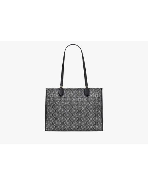 Kate Spade Spade Flower Coated Canvas Large Market Tote in Grey Lyst UK