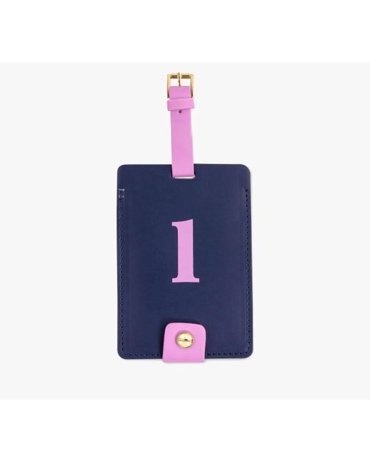 Kate Spade Blue Just Mine Initial Collection Luggage Tag L