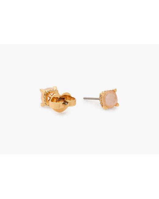 Kate Spade White Little Luxuries 6Mm Square Studs
