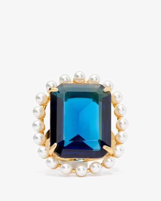 Kate Spade Blue Victoria Cocktail Ring