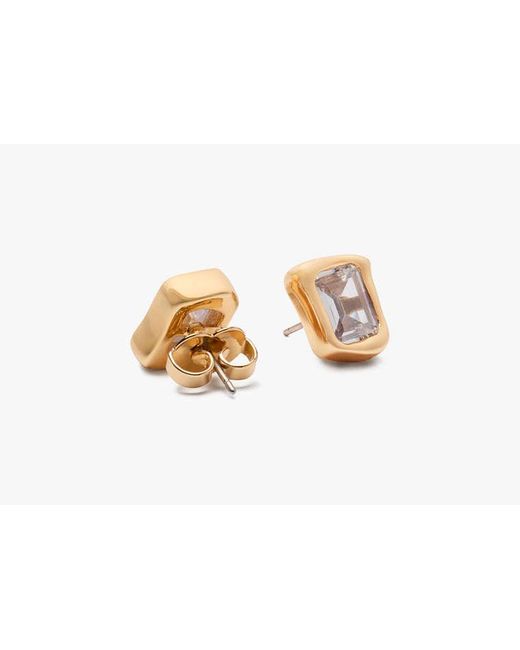 Kate Spade White Molten Glass Studs