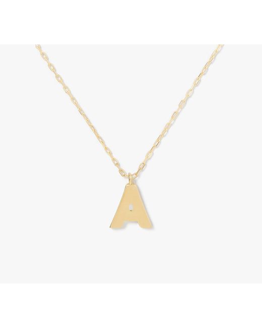 Kate Spade White Kate Spade Fine Love Letter A Initial Pendant