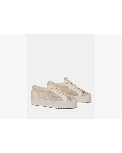 Kate Spade White Sam Icon Embellished Platform Sneakers