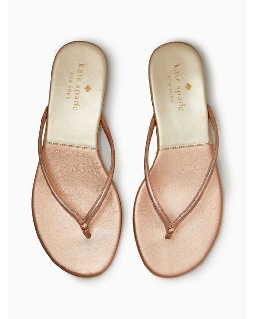 kate spade cabana leather flip flops