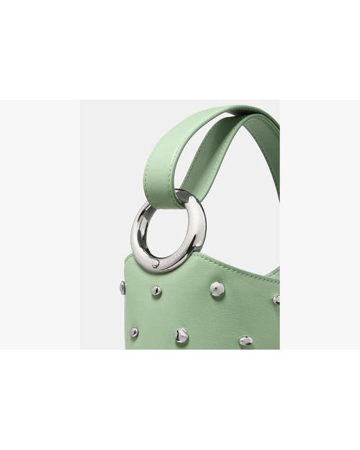 Kate Spade Green Halo Studded Mini Bucket Bag