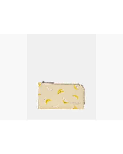 Kate Spade Metallic Kate Spade Devin Banana Bifold Wallet