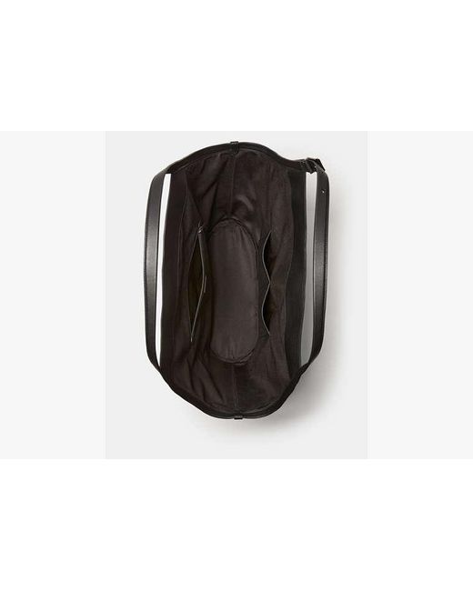 Kate Spade Black Deco Suede Large Tulip Tote