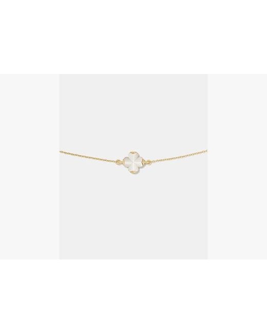 Kate Spade White Spade Flower Solitaire Bracelet