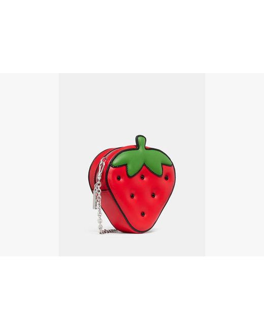 Kate Spade Red Hello Kitty X Ksny 3d Strawberry Mini Crossbody Bag