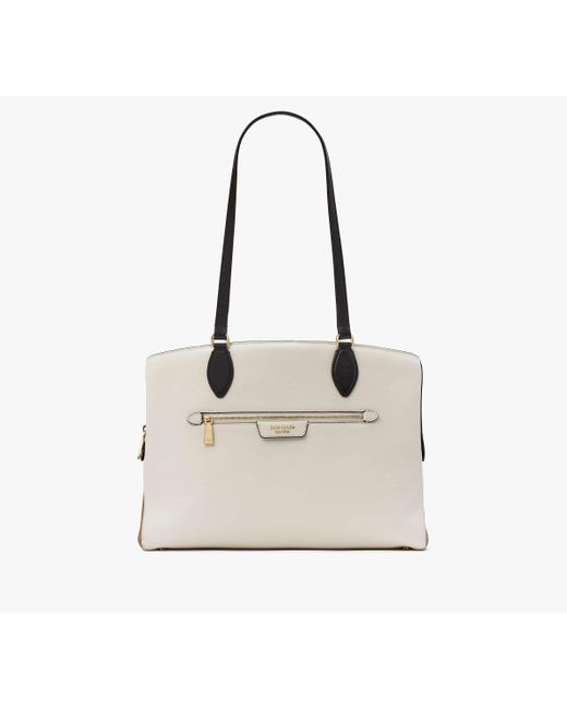 Kate Spade Natural Hudson Colorblocked Work Tote