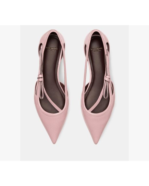 Kate Spade White Loop Flat