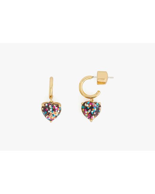 Kate Spade White My Love Heart Huggies