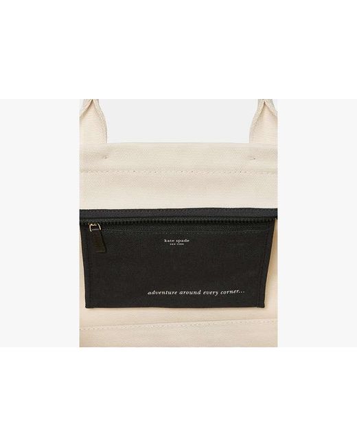 Kate Spade Natural Dash Canvas Tote Bag