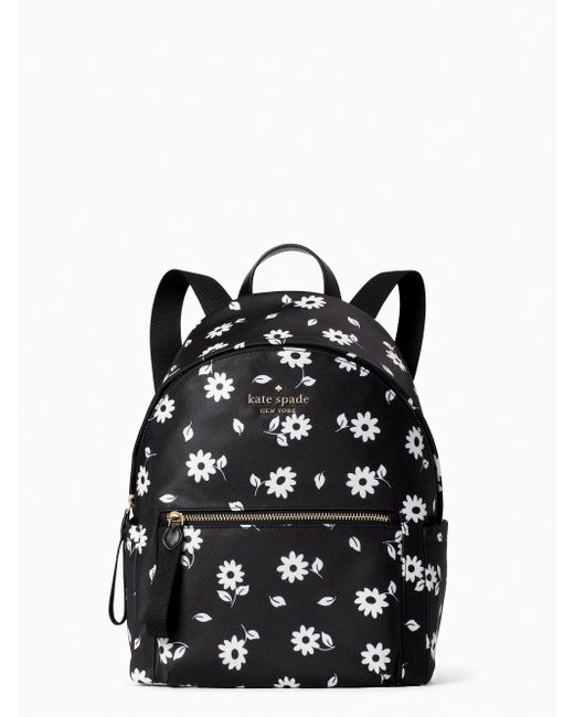 Kate Spade Chelsea Daisy Print Medium Backpack in Black Lyst