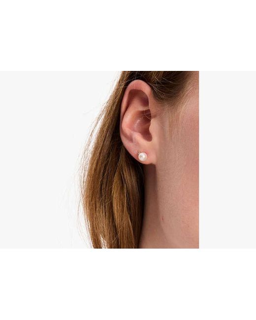 Kate Spade White Kate Spade Fine Meant To Be Pearl & Diamond Studs