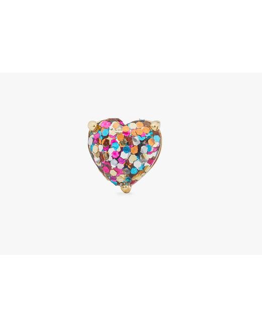 Kate Spade White My Love Heart Studs