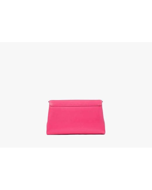Kate Spade Pink Grace Embellished Lock Clutch