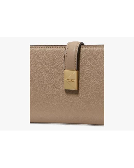 Kate Spade Natural Deco Zip Slim Wallet