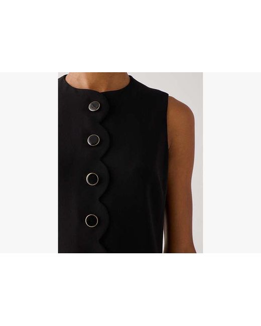Kate Spade Black Scallop Shift Dress