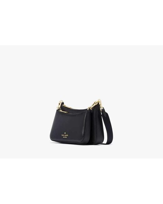 Kate Spade Black Duet Saffiano Leather Small Crossbody