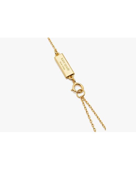 Kate Spade White Kate Spade Fine Time To Shine Gem Pendant