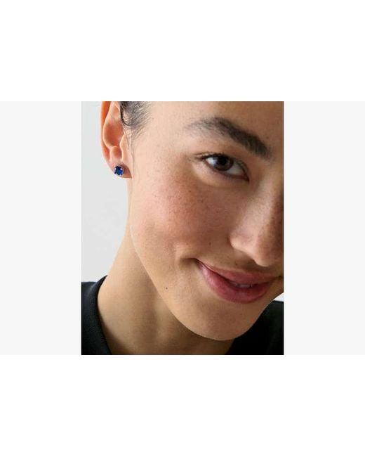 Kate Spade Blue Little Luxuries Square Studs