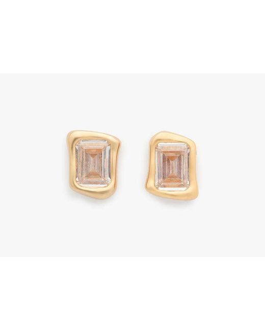 Kate Spade White Molten Glass Studs