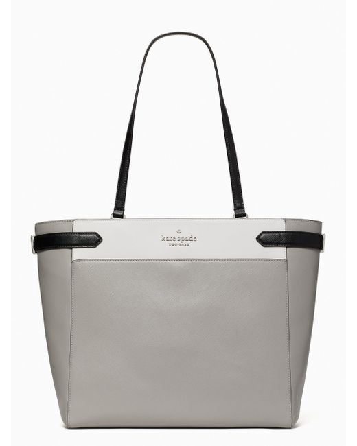 Kate Spade Staci Colorblock Laptop Tote in Gray Lyst