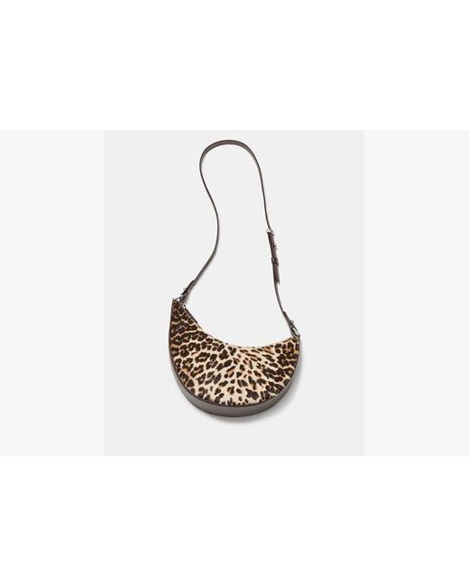 Kate Spade Gray Duo Leopard Haircalf Crossbody Bag