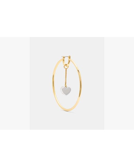 Kate Spade White Geo Pop Round Hoops