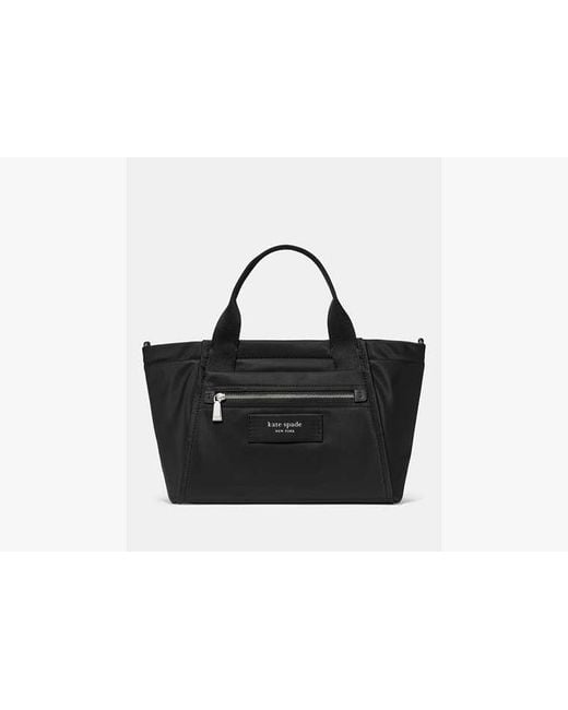 Kate Spade Black Dash Nylon Tote Bag