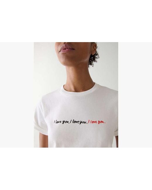 Kate Spade White I Love You Tee