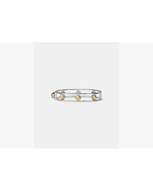 Kate Spade White Sculpted Spade Cut Out Bangle
