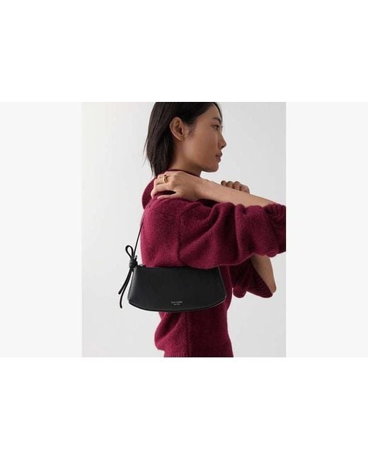 Kate Spade Black Small Loop Zip Pochette Bag