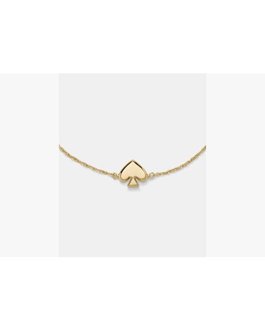 Kate Spade Brown Kate Spade Everyday Spade Metal Slider Bracelet