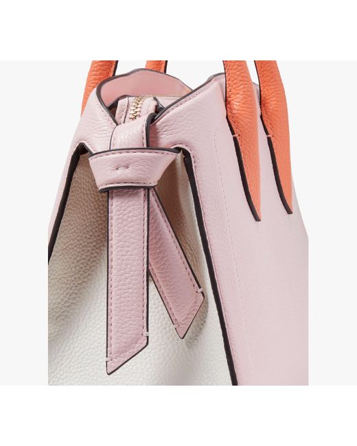 Kate Spade Pink Knott Colorblocked Medium Zip-top Satchel