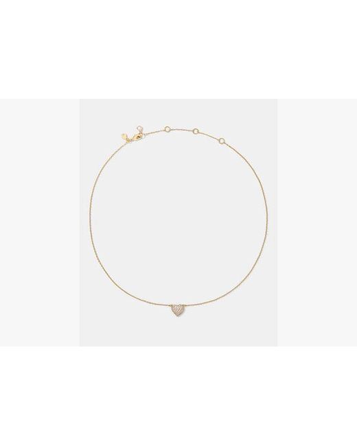 Kate Spade White Amour Pave Pendant